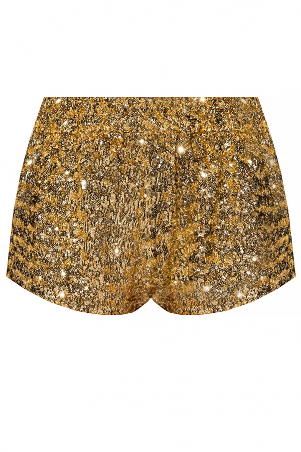 Gold glitter shorts best sale